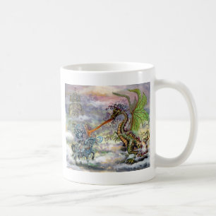 Taza De Café Knight n Dragon