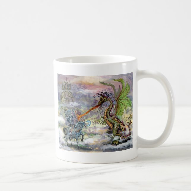 Taza De Café Knight n Dragon (Derecha)