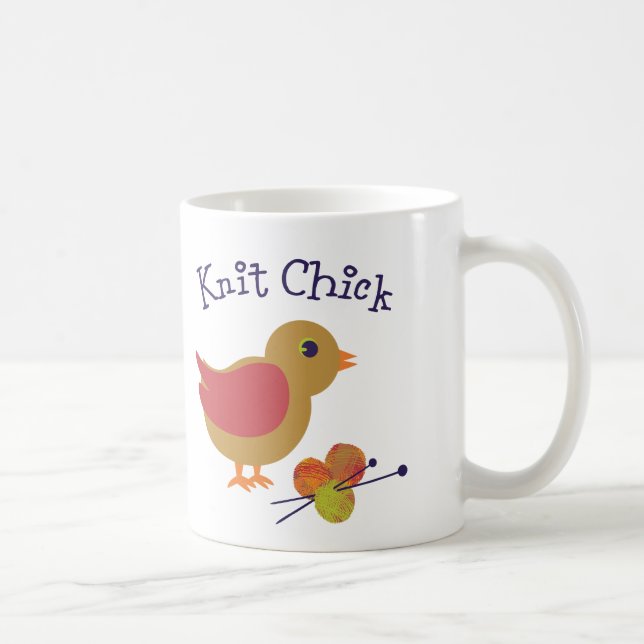 Taza De Café Knit Chick (Derecha)