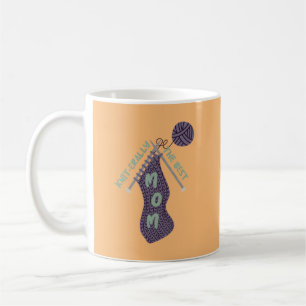 Taza De Café Knit-erally la mejor mamá