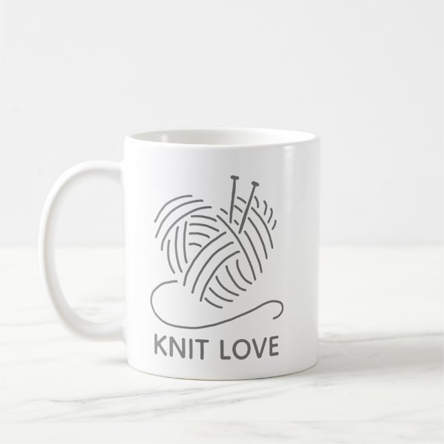 Taza De Café Knit Love Mug (Izquierda)