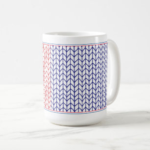 Taza De Café KNIT Tall White Mug
