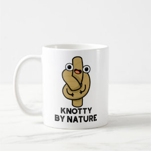 Taza De Café Knotty Por Naturaleza Funny Knot Pun