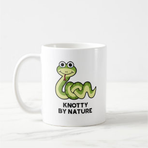 Taza De Café Knotty Por Naturaleza Funny Snack Pun