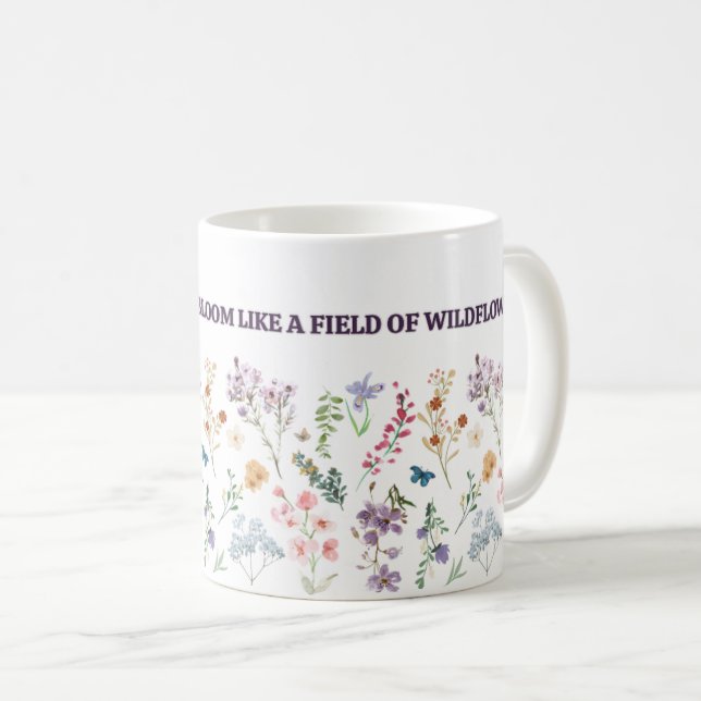 Taza De Café Knowledge bloom mug, wildflower study inspiration (Anverso derecho)