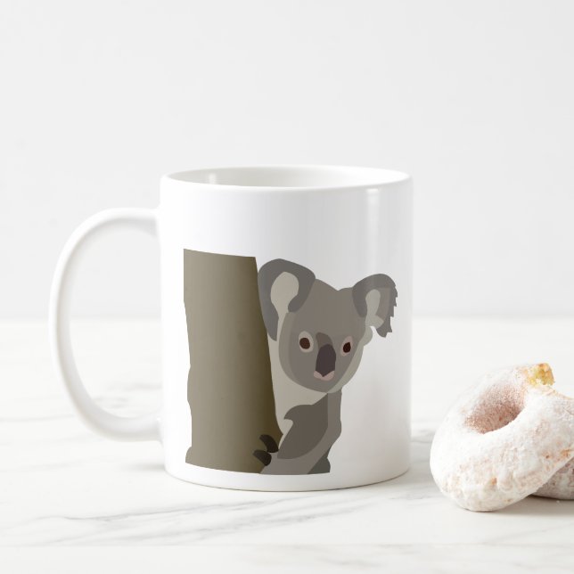 Taza De Café Koala Bear Animal Lover (Con donut)