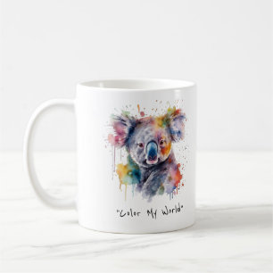 Taza De Café Koala Cuddles en Color, personalizado