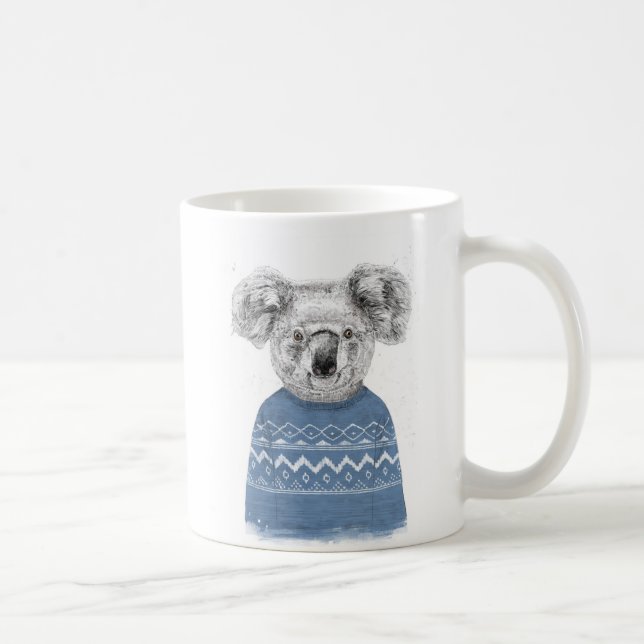 Taza De Café Koala del invierno (Derecha)