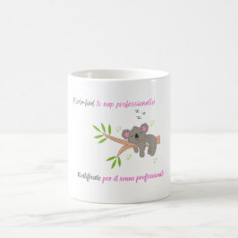 Taza De Café Koala, experto en Nap, bilingüe, aguafiestas, Koal