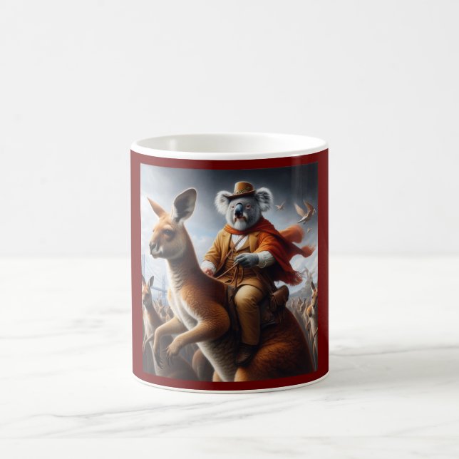 Taza De Café Koala Kangaroo Rider (Centro)