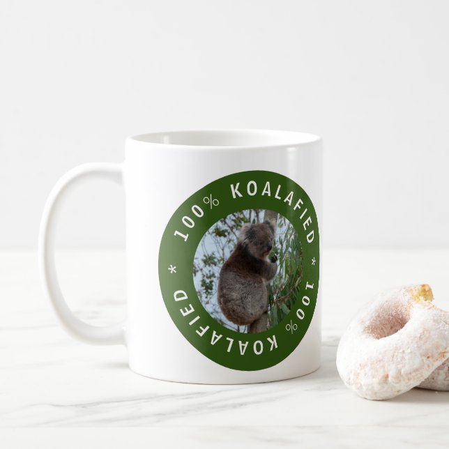 Taza De Café Koala Koalafied Animal clasificado Australia (Con donut)