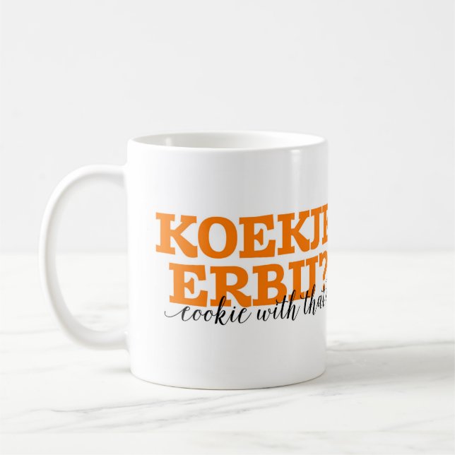 Taza De Café Koekje/vocabulario holandés de la palabra de la (Izquierda)