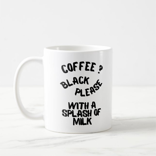 Taza De Café koffie met melk (Izquierda)