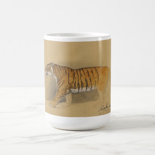 Taza De Café Koffiemok "Wandelende tijger" van Raden Saleh®   (Centro)