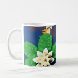Taza De Café Koi Carp y Lotus Flowers