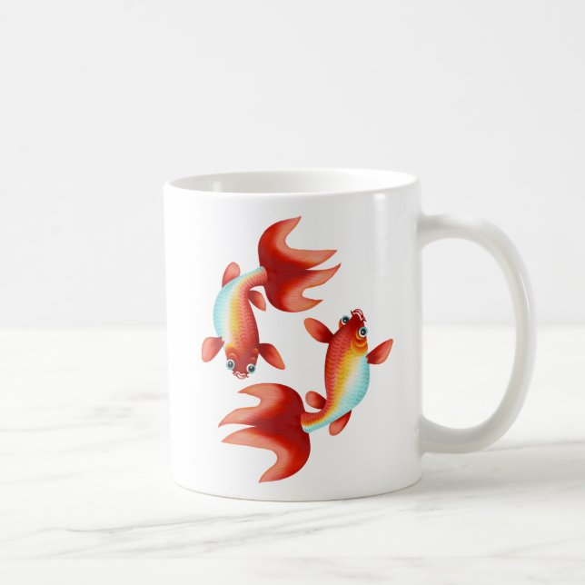 Taza De Café Koi Fish (Derecha)