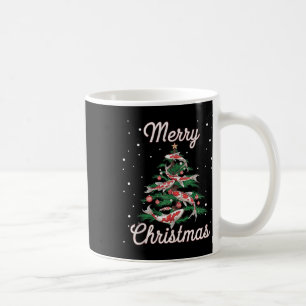 Taza De Café Koi Fish Xmas Tree Koi Carp Christmas Tree