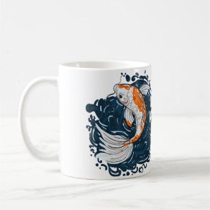 Taza De Café Koi Maestro de curvado de agua para peces