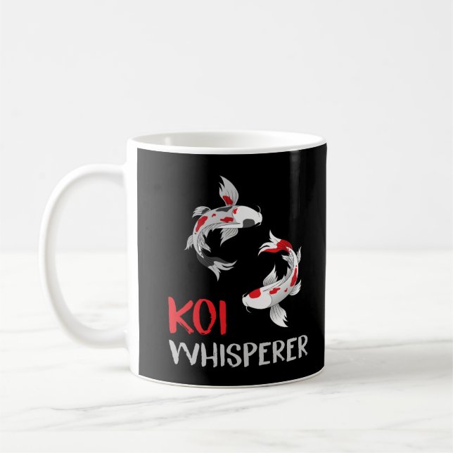 Taza De Café Koi Whisperer Fish Humor Koi Farmer (Izquierda)