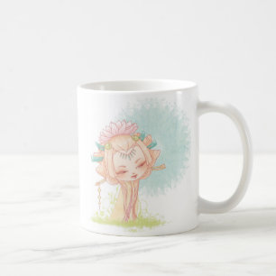 Taza De Café Kokeshi Lotus