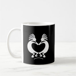 Taza De Café Kokopelli con el corazón