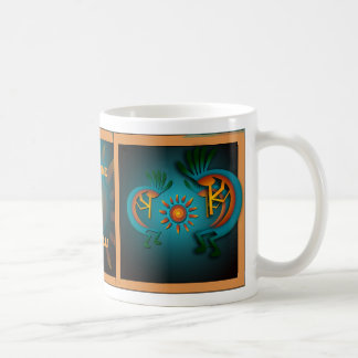 Taza De Café Kokopelli con Sun Southwest Template Mug