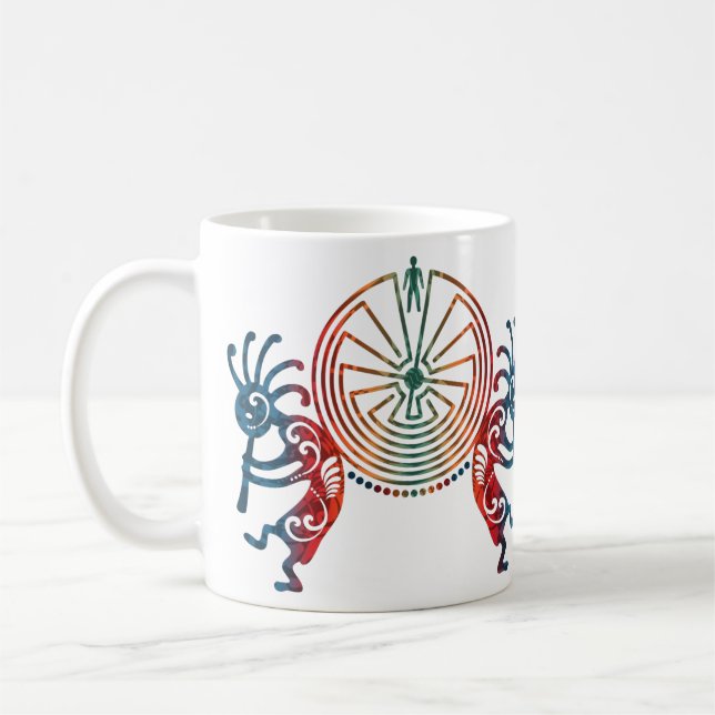 Taza De Café KOKOPELLI / HOMBRE EN LA MAZA + sus ideas (Izquierda)