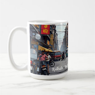 Taza De Café Kolkata, India, centro de Keepsake Souvenir