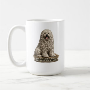 Taza De Café Komondor: parece una fregona, guarda como un león