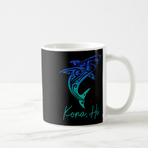Taza De Café Kona Hawái Tiburón Buceo Pesca Surf Surfista Hawai