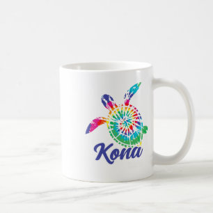 Taza De Café Kona Hawaii Tie Dye Save Sea Turtles Hawaii Beach