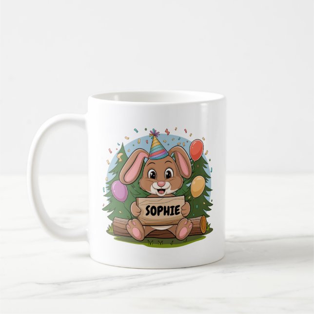 Taza De Café Konijn Verjaardag (Izquierda)