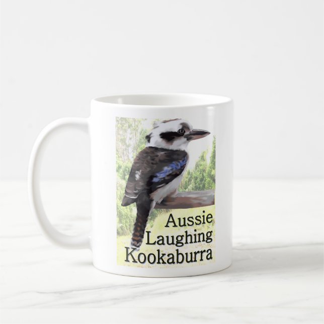Taza De Café Kookaburra de risa australiano (Izquierda)