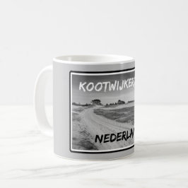 Taza De Café Kootwijkerzand, Nederland, blanco y negro