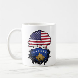 Taza De Café Kosovo Kosovar American USA Estados Unidos
