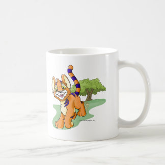 Taza De Café Kougra anaranjado aventurero en la isla del