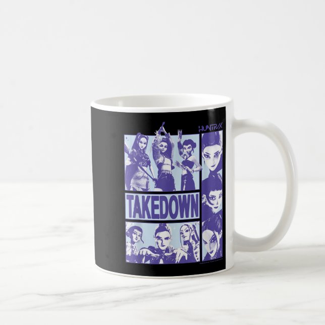 Taza De Café Kp Demon Hunters Halloween Huntrix Takedown Panel  (Derecha)
