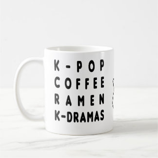 TAZA DE CAFÉ KPOP COFFEE RAMEN KDRAMA COFFEE MUG