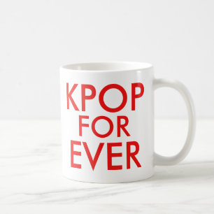 Taza De Café Kpop Forever   Música Fan Gift rojo