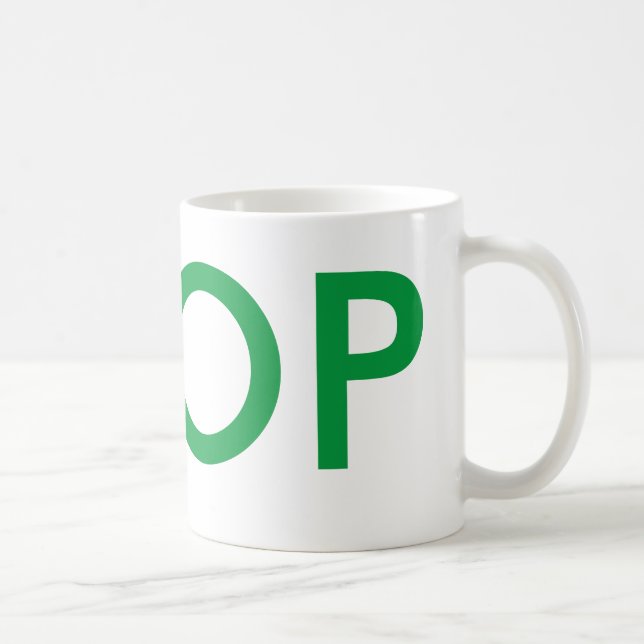 Taza De Café Kpop | Verde del regalo de ventilador de la música (Derecha)