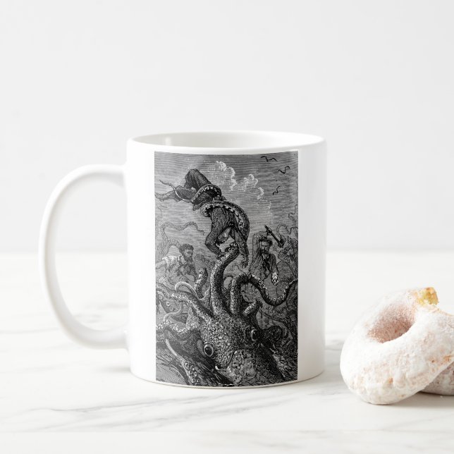 Taza De Café Kraken (Con donut)
