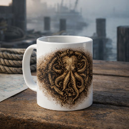 Taza De Café Kraken Marca Sigilo Pirata