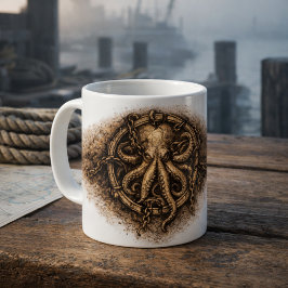 Taza De Café Kraken Marca Sigilo Pirata