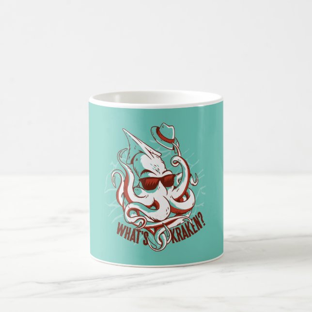 Taza De Café Kraken Monster Funny (Centro)