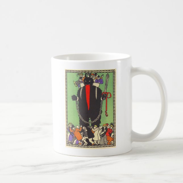 Taza De Café Krampus Recolectando A Las Personas Malas (Derecha)