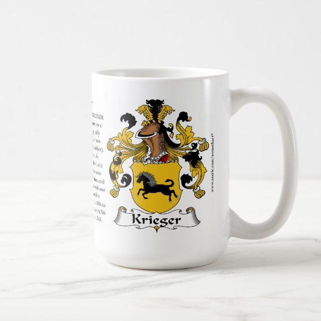 Taza De Café Krieger, el origen, el significado y el escudo (Derecha)