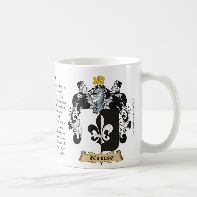 Taza De Café Kruse, el origen, el significado y el escudo (Derecha)