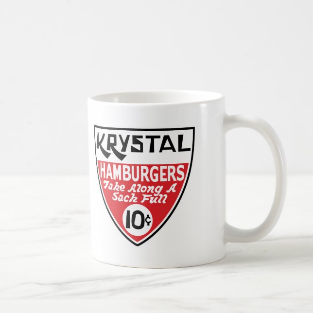 Taza De Café Krystal escudo de 10 centavos (Derecha)