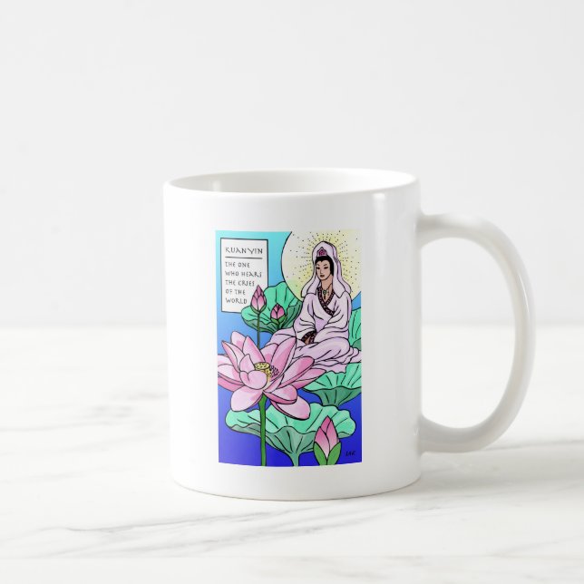 Taza De Café Kuan Yin, Quan Yin, oye tus gritos (Derecha)
