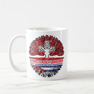 Taza De Café Kuba Kubanisch Schweizer Schweiz Baum Wurzel
